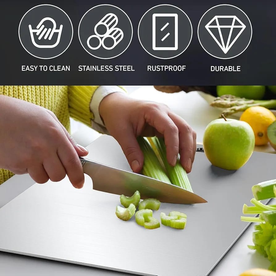 Titanium Chopping Board – Ultra-Durable, Knife-Friendly, Antibacterial Cutting Surface