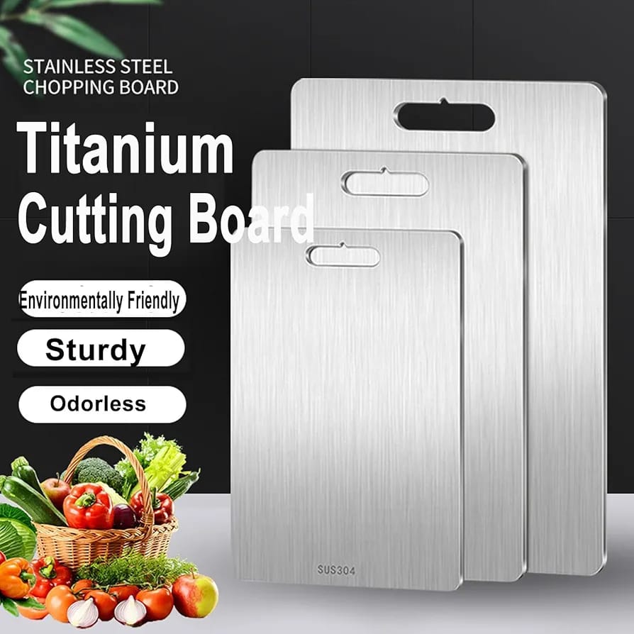 Titanium Chopping Board – Ultra-Durable, Knife-Friendly, Antibacterial Cutting Surface
