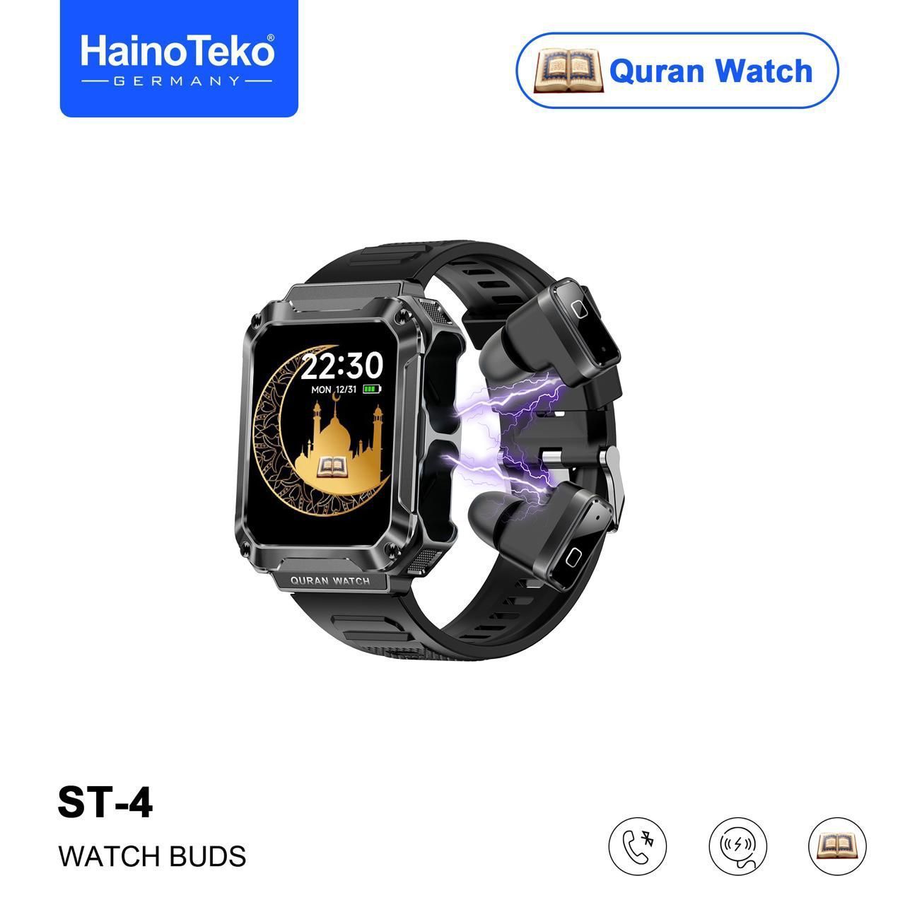 Haino Teko ST-4 Quran Watch with Buds